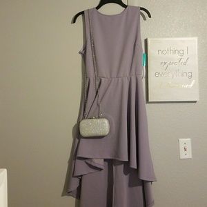 Lilac Hi-Low Bow Dress